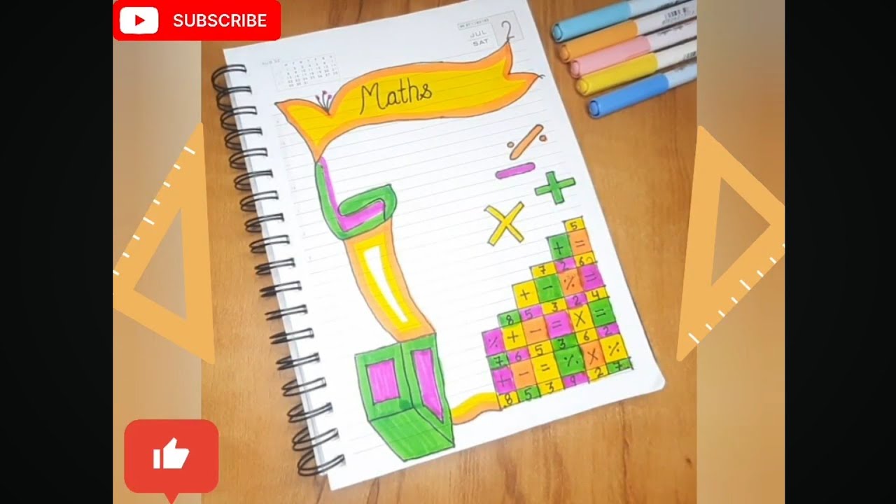 MATHEMATICS COVER PAGE DESIGN|MATHS BORDER DESIGN ON PAPER|PROJECT WORK DESIGNS|COVER PAGE PROJECT|