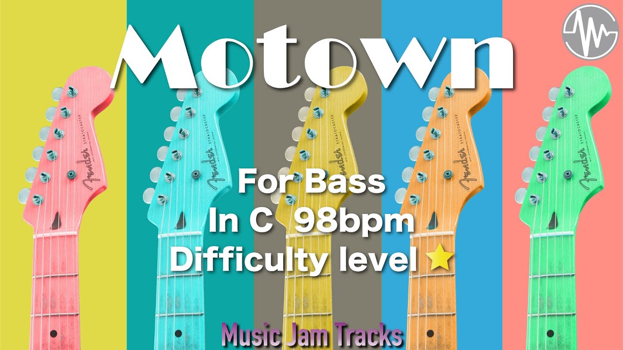 Motown Jam For【Bass】C Major 98bpm No Bass BackingTrack