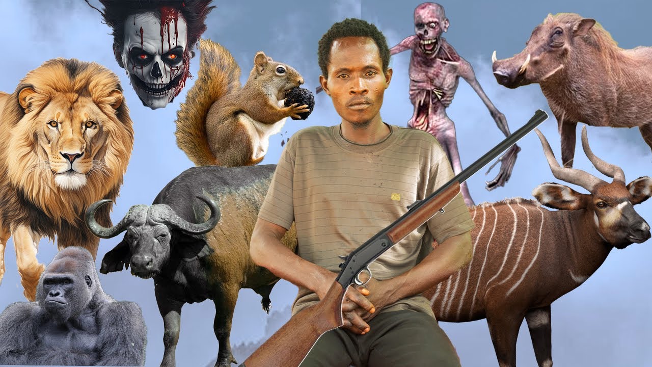 Eeii😓WONDERS, I Saw a group of Angry  BUFFALOS in the forest. SPIRIT of the forest chased me .HUNTER