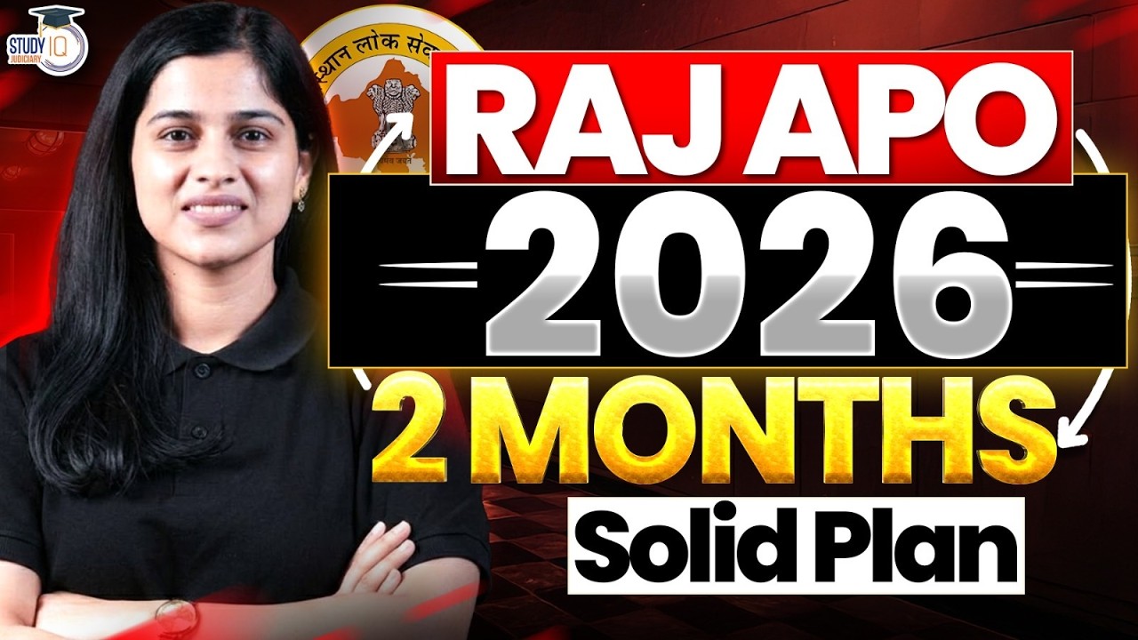 Rajasthan APO 2026: 2 Months Solid Strategy & Study Plan | Deeksha Ma'am
