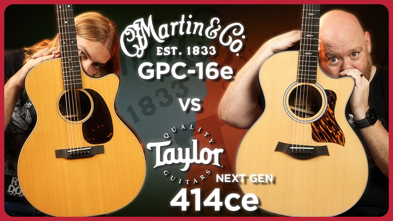 The NEW Martin GPC16E vs The NEW Taylor 414CE - Can Martin's 16 Series Beat Taylor's Next Gen?