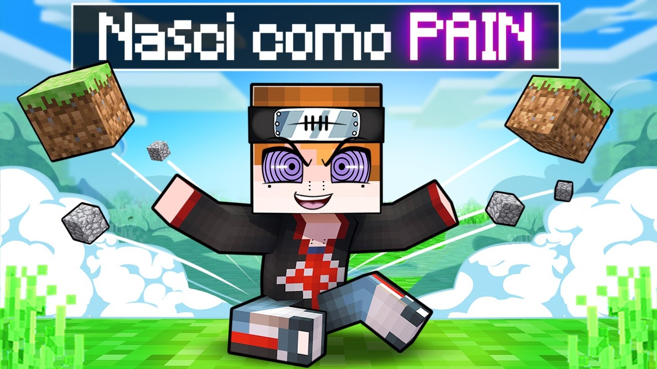 NASCI como PAIN no NARUTO Minecraft !