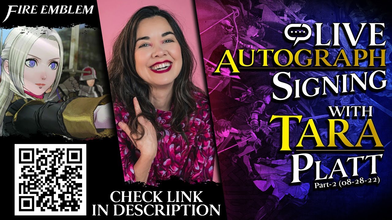 Tara Platt | Fire Emblem, Naruto, Persona | Q&A and Autographs Part-2 (08-28-22)