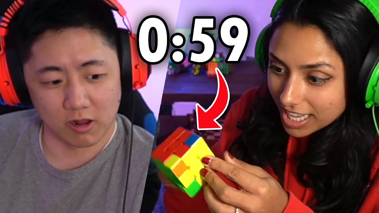 Can I Teach @Michelle Khare to Solve a Rubik's Cube in less than 60 SECONDS?