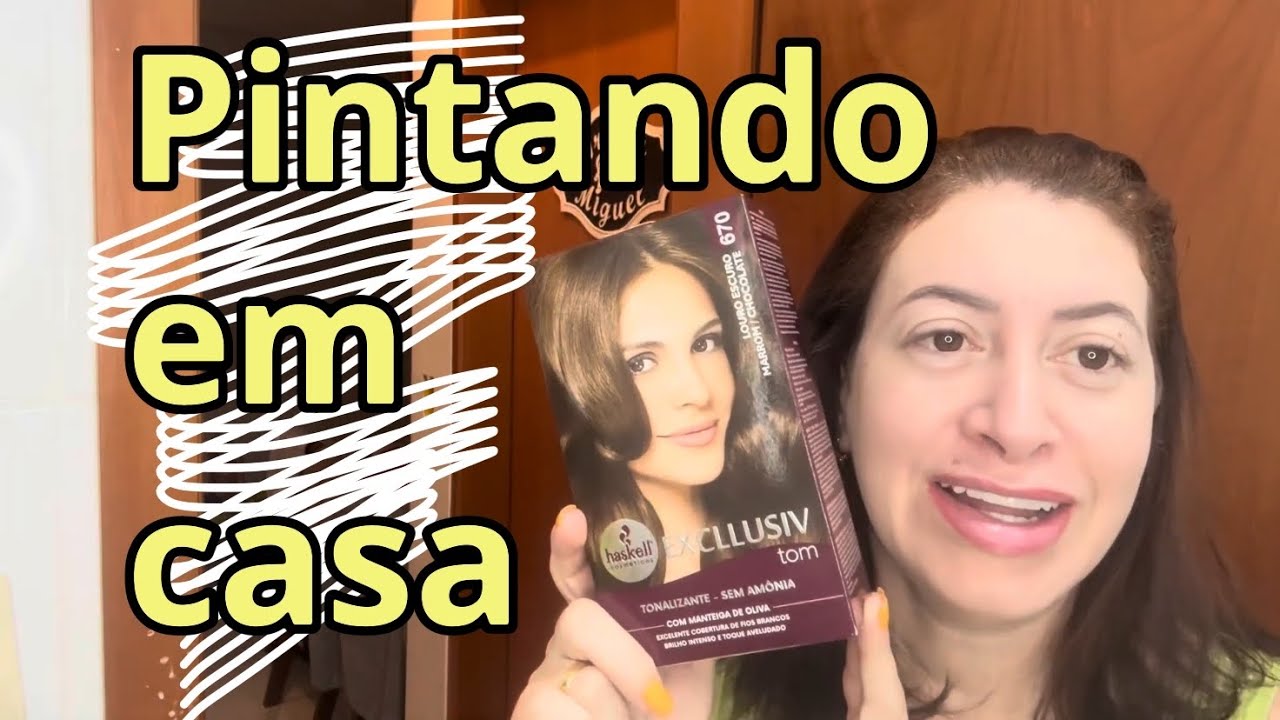 Tinta Haskell Excllusiv Tom | 670 Louro Escuro Marrom Chocolate | Pintando em Casa | Juliana Gomes