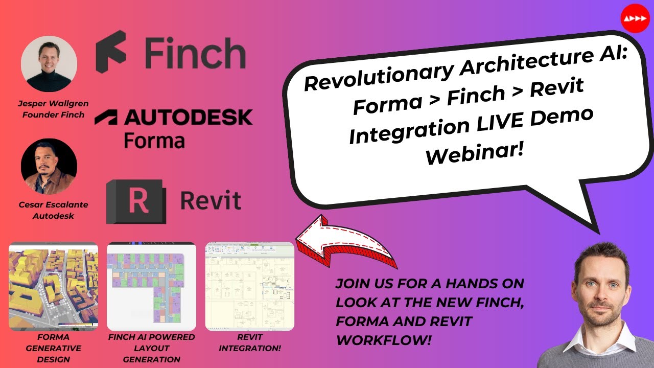 🚀Revolutionary Architecture AI: Revit to Forma to Finch Integration LIVE Demo Webinar