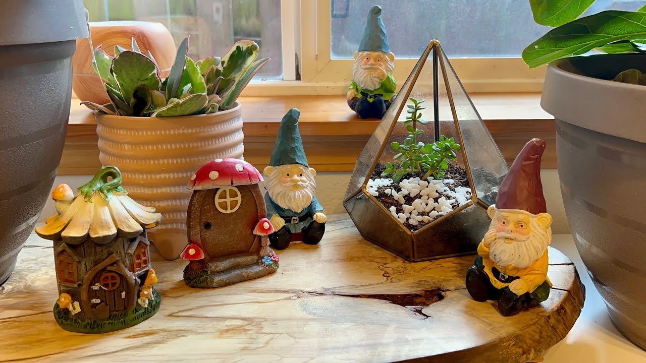 New @ dollar tree // gnome & fairy garden decorations SO CUTE