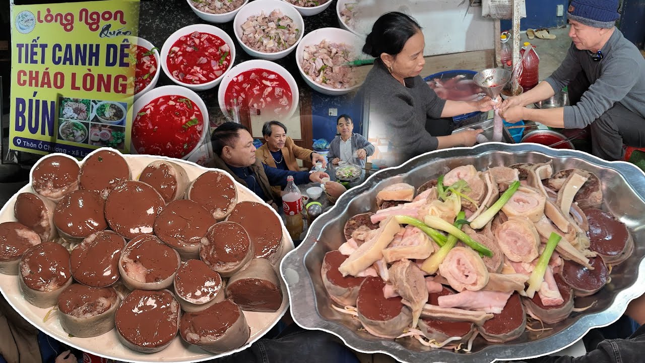 Cách làm lòng lợn QUÊ đơn giản | Cô chú 58 tuổi khởi nghiệp bán Lòng heo đông khách