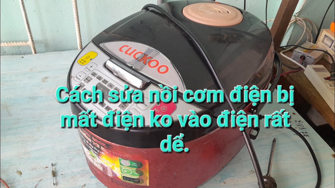 Cách sửa nồi cơm điện bị mất điện, Sửa nồi nấu cơm ko có điện.