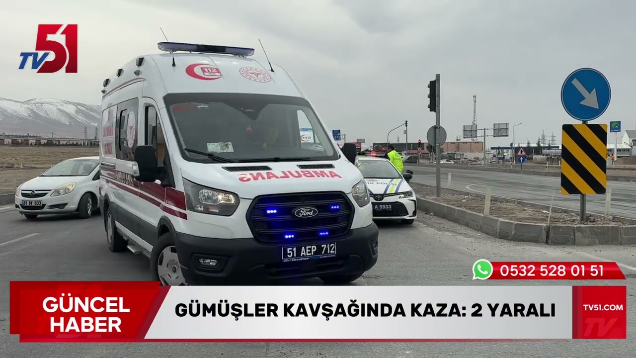 Gümüşler Kavşağında Kaza: 2 Yaralı 