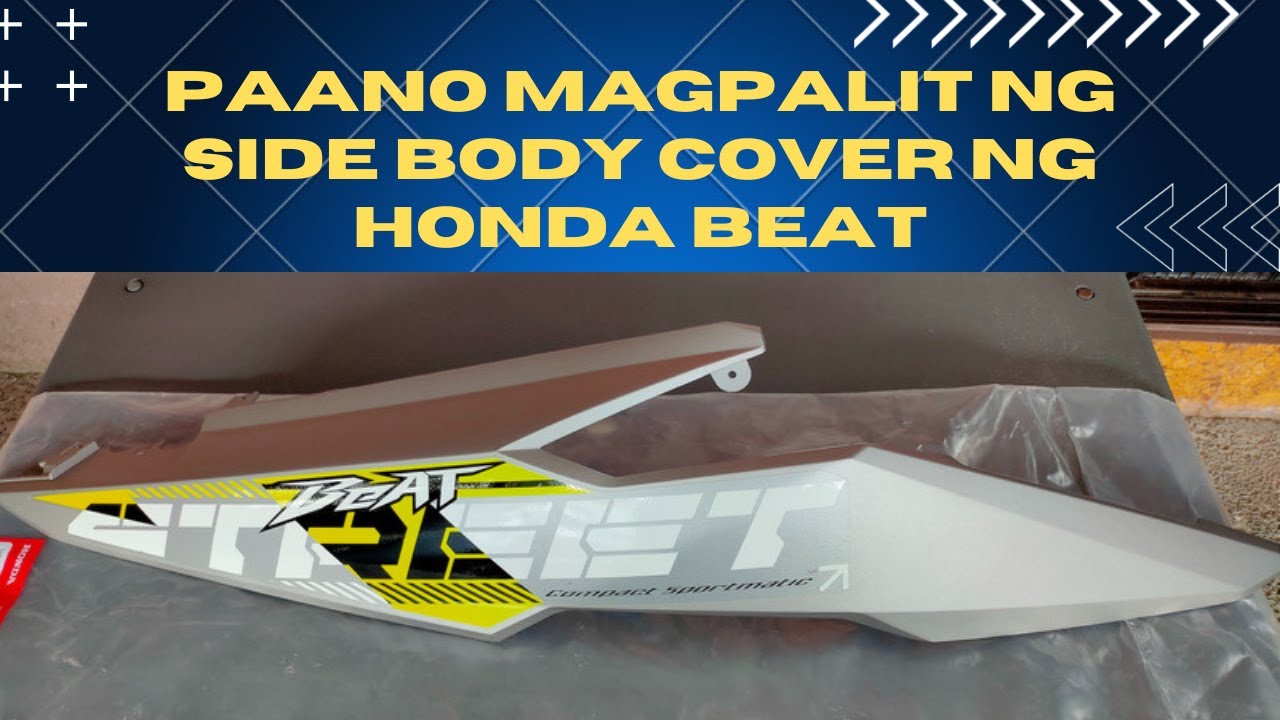 nag-DIY palit side body cover ako ng Honda Beat