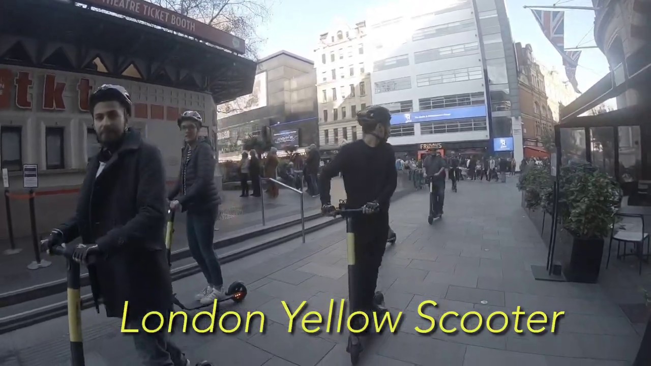 London Yellow scooter 1st Electric scooter / e-scooter rental and guided tour in UK
