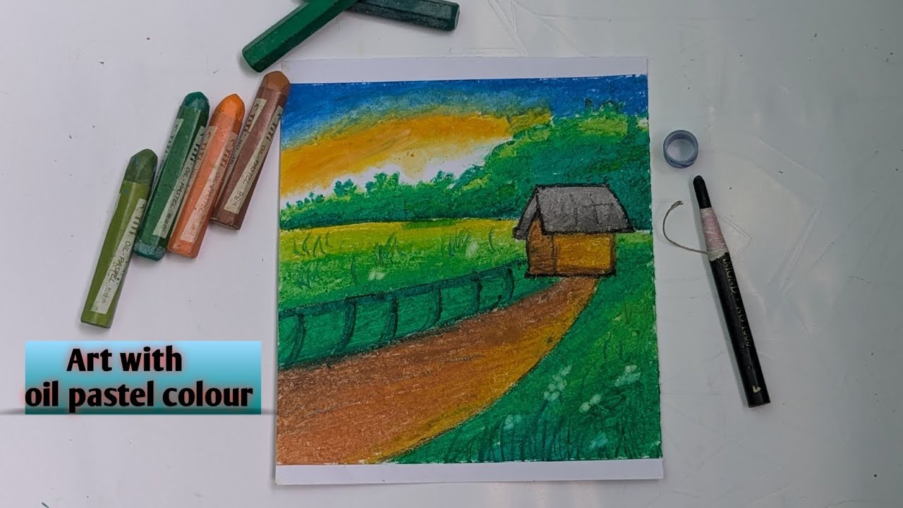 Easy Art for beginner with oil pastel || oil pastel  || easy art 