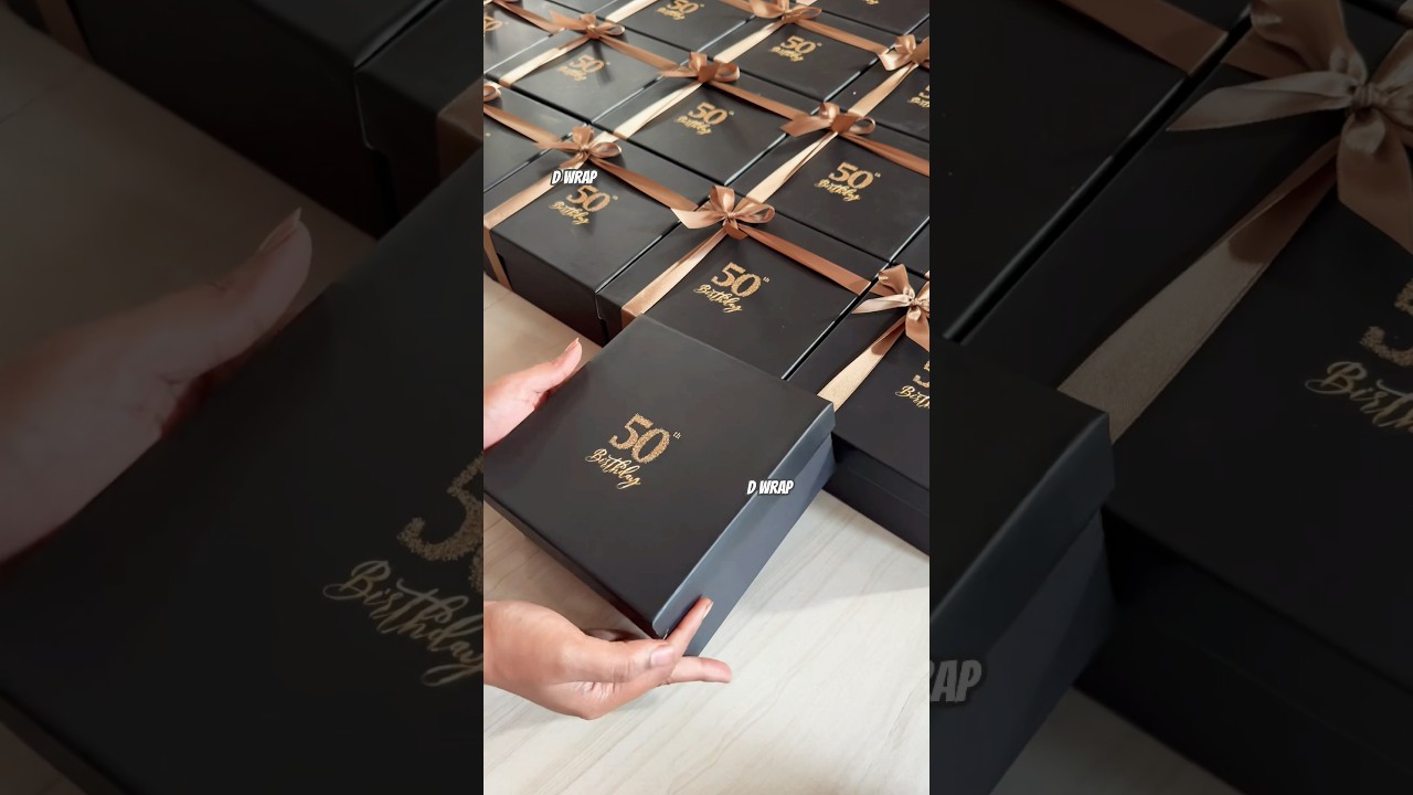 50th birthday return favours! #dwrap #goldenjubilee #birthday #celebration #giveaway #gift