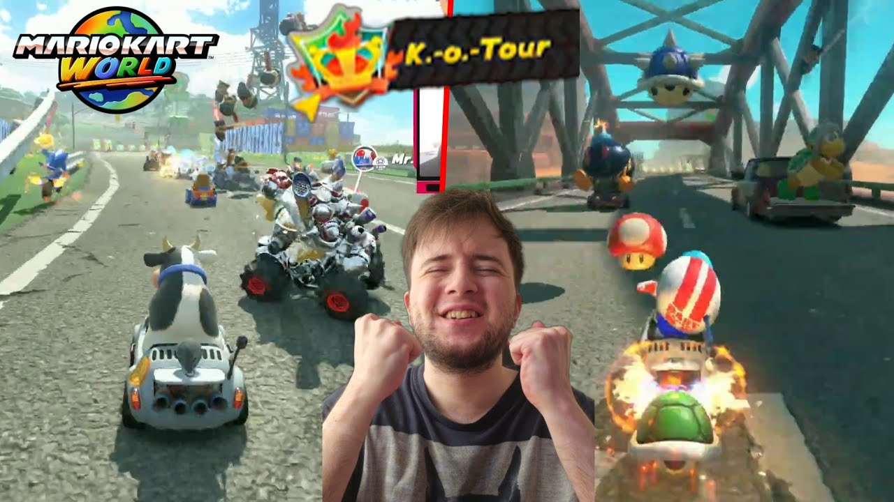 Erstes mal Mario Kart World! Blaue vs Pilz & online K.O Tour
