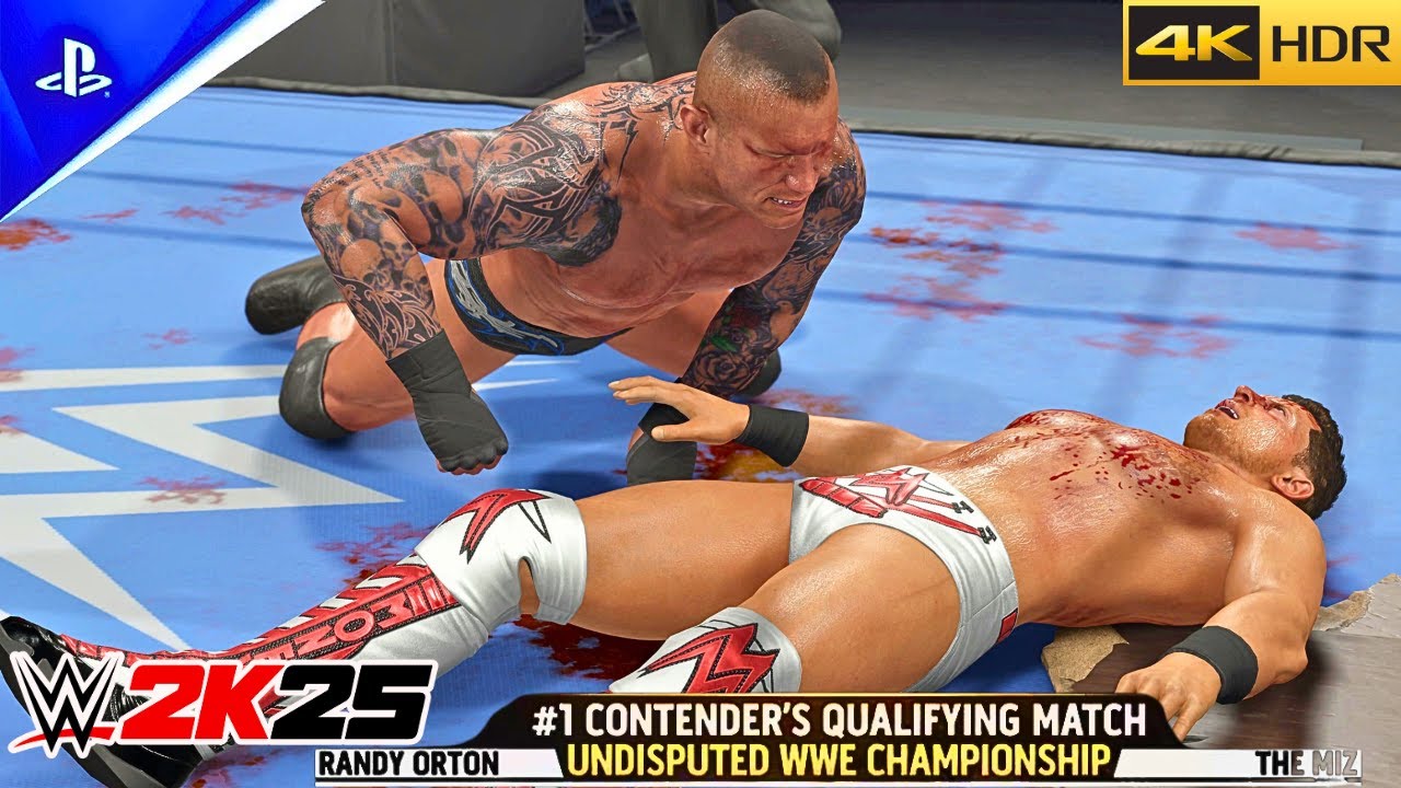 WWE 2K25 - Randy Orton vs. The Miz: to advance in tournament: SmackDown | PS5™ Pro [4K HDR]