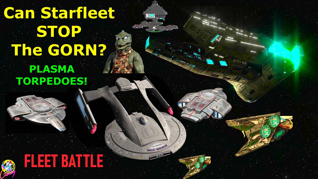 GORN Fleet VS Starfleet Outpost + Fleet - Both Ways - Star Trek Starship Battles