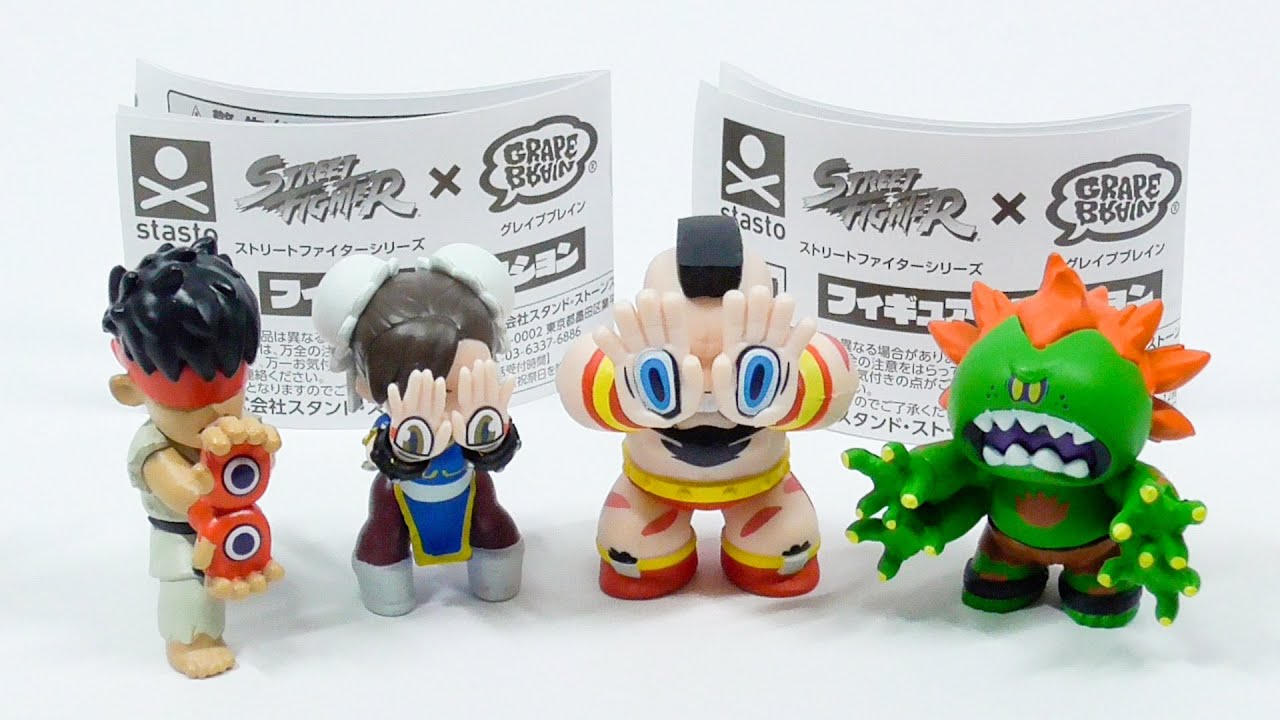 ストリートファイター GRAPE BRAIN フィギュアコレクション 全4種 STREET FIGHTER x GRAPE BRAIN Figure Collection All 4 types