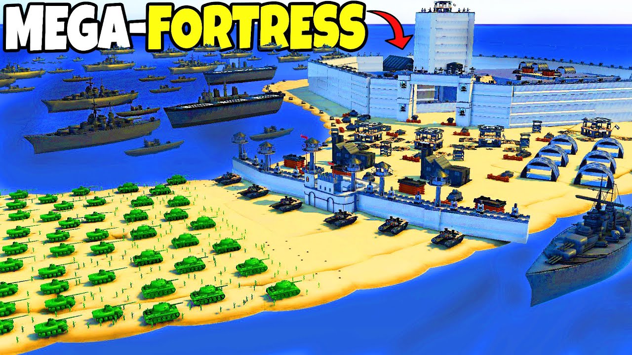 I Sieged the LARGEST Army Men MEGA-FORTRESS Defense EVER! - Attack on Toys