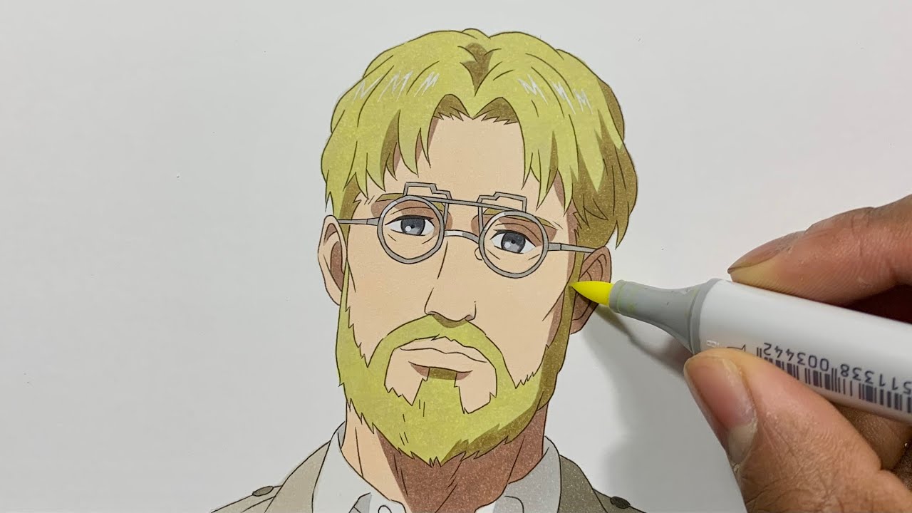 How to Draw Zeke Yeager Easy - Attack on Titan Season 4 (Shingeki no Kyojin / 進撃の巨人)