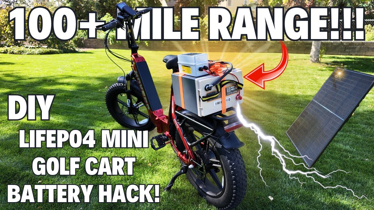 STOP Driving My Car? I TRIPLED My E-Bike Range for HALF the Cost! (DIY LiFePO4 Solar Battery Hack)