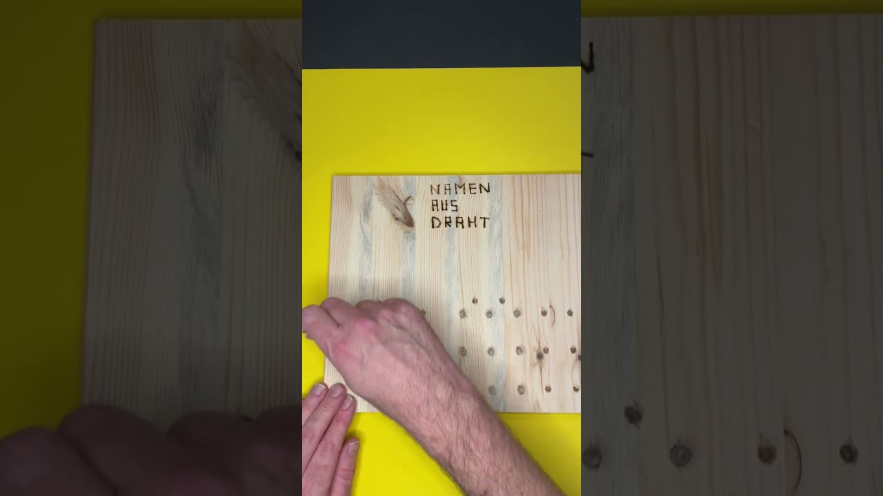 Namen aus Draht selbst gebaut (für Kinder und eventuell auch für Erwachsene)