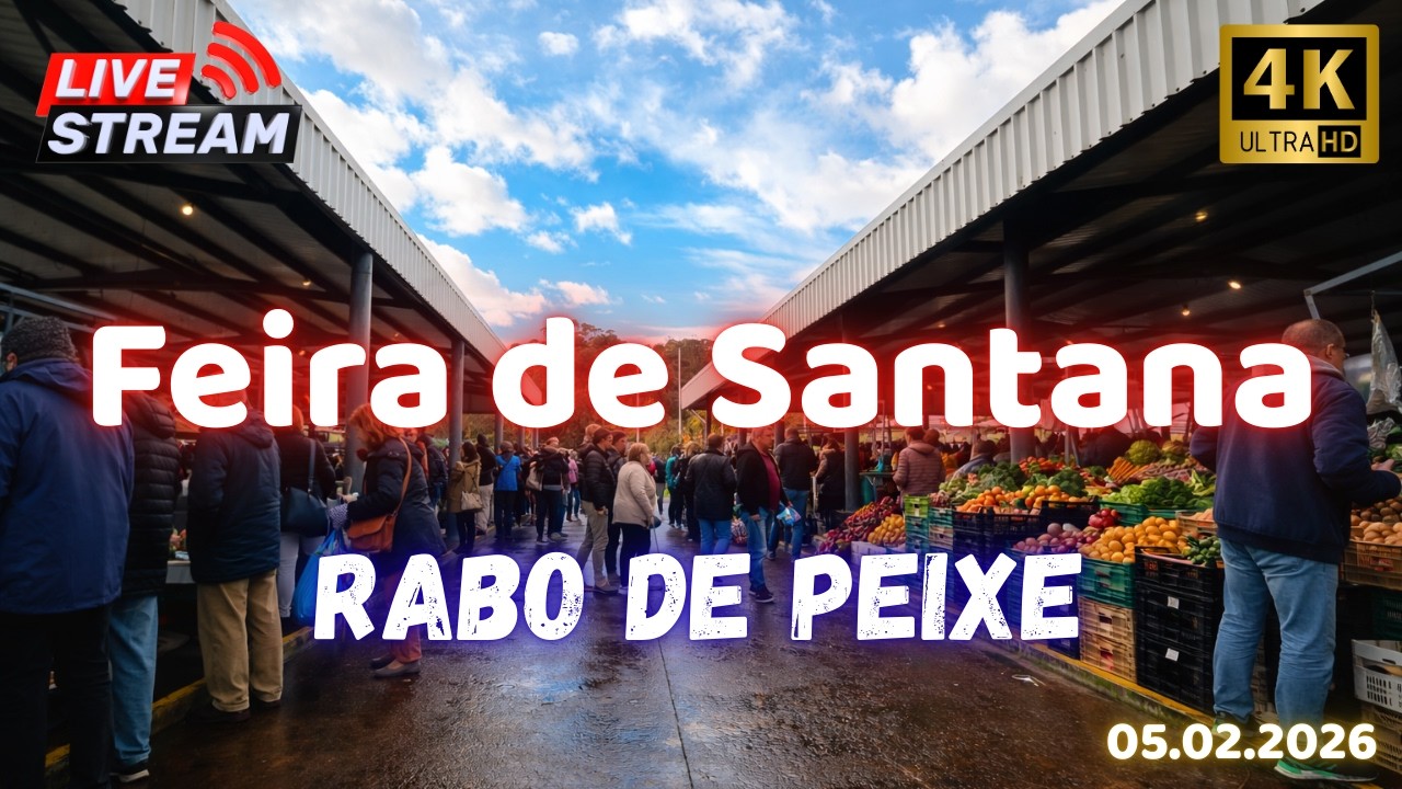 🎥 Feira de Santana (05.02.2026) - Rabo de Peixe -  Ribeira Grande - São Miguel - Azores 🌶️🥦🧅🍊