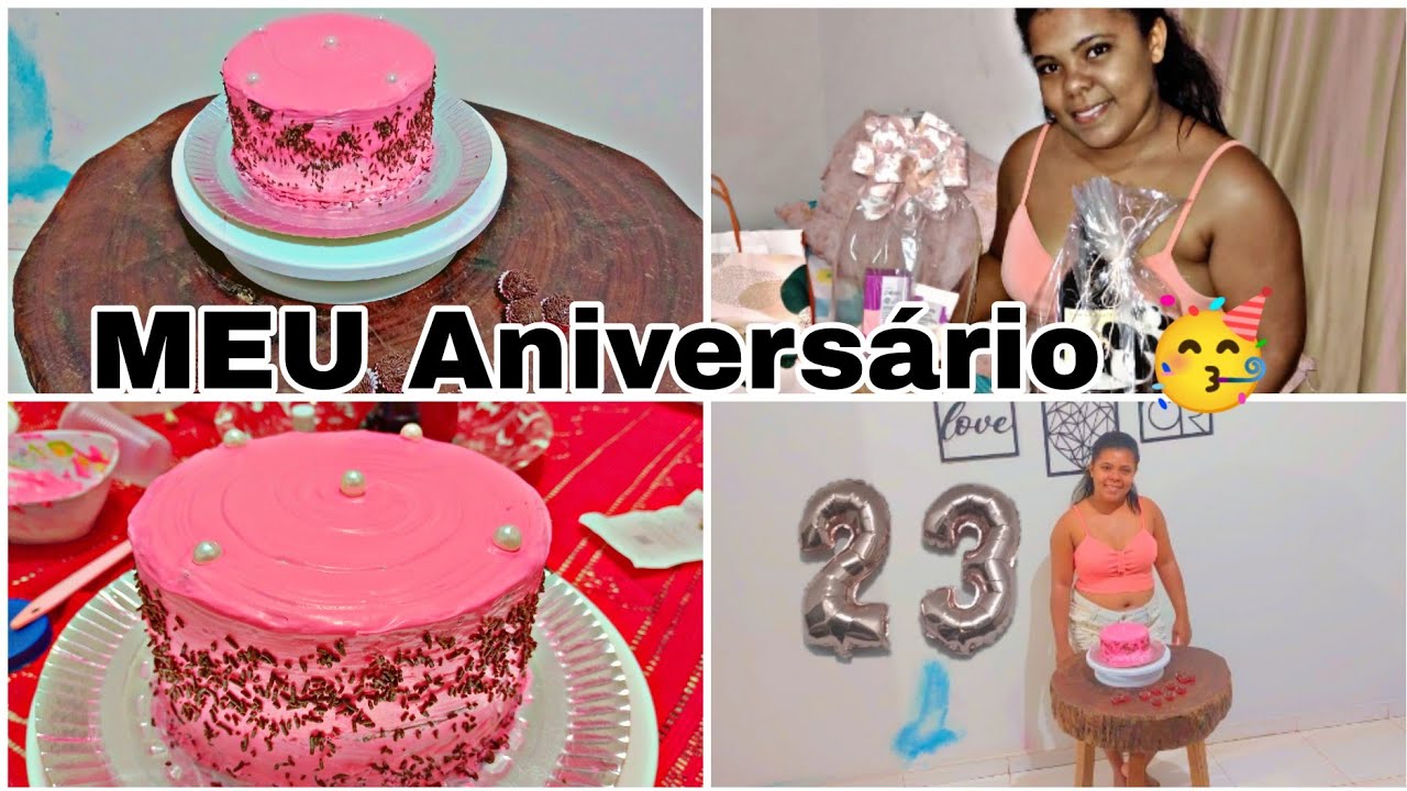 VLOG DO MEU ANIVERSÁRIO EM CASA SIMPLES 🎂🥳 / fiz o bolo 💗🥳🎉