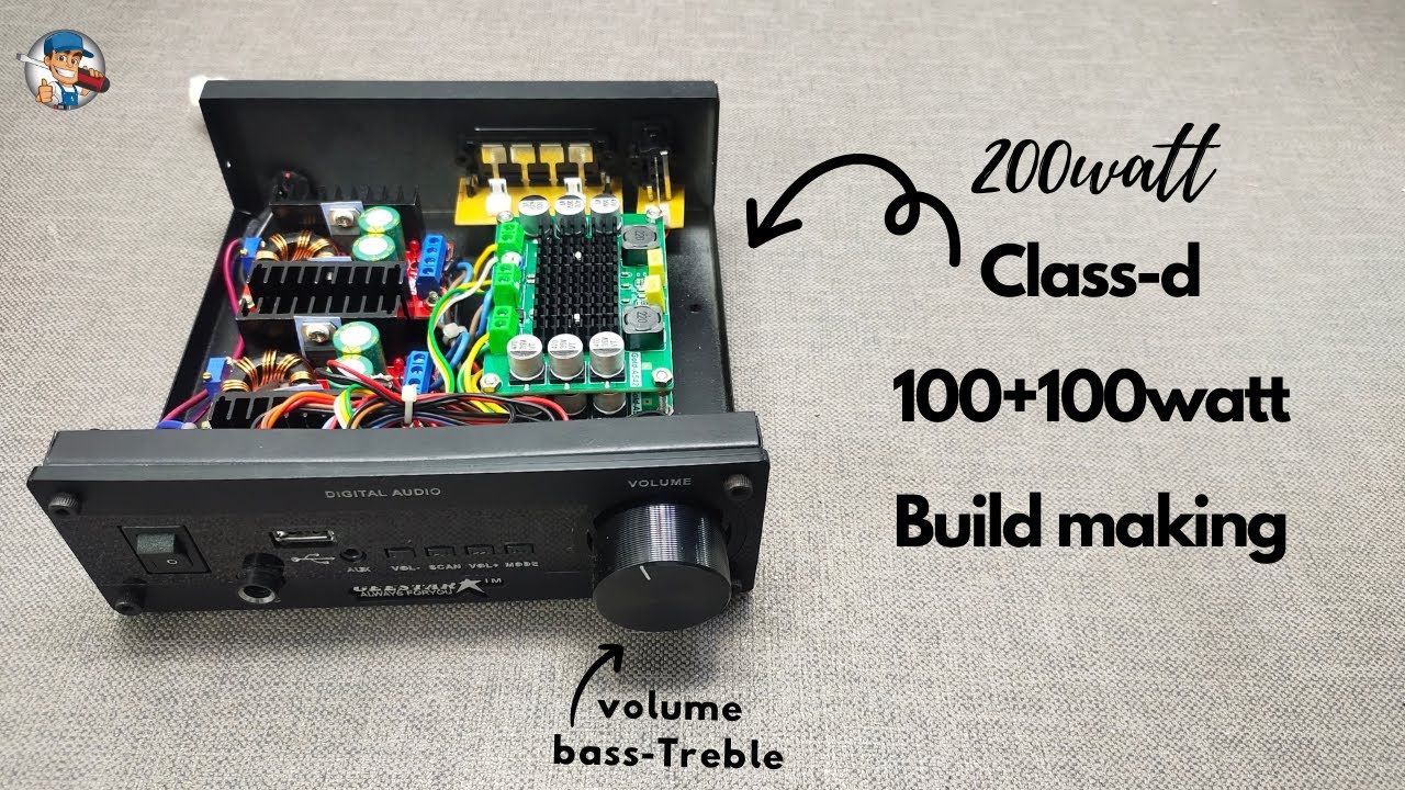 Making 100+100 watt primium class-d amplifier || tpa3116d2 || geestar