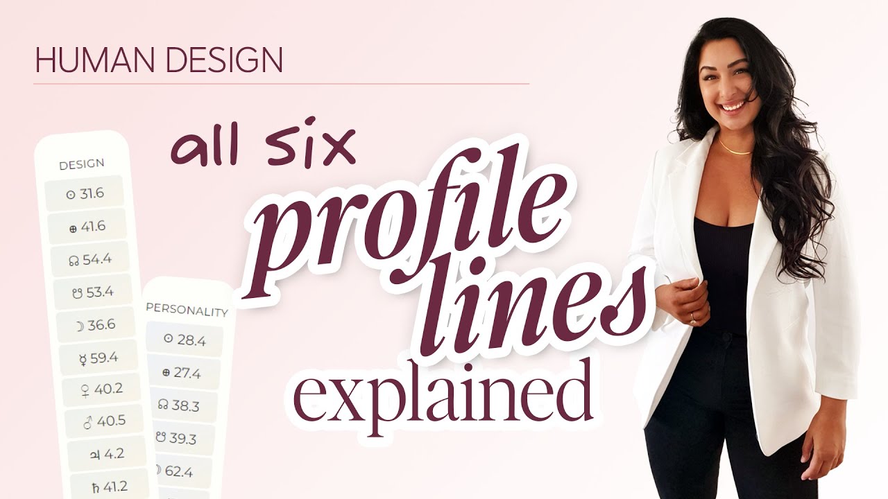 Human Design - ALL SIX individual profile lines explained