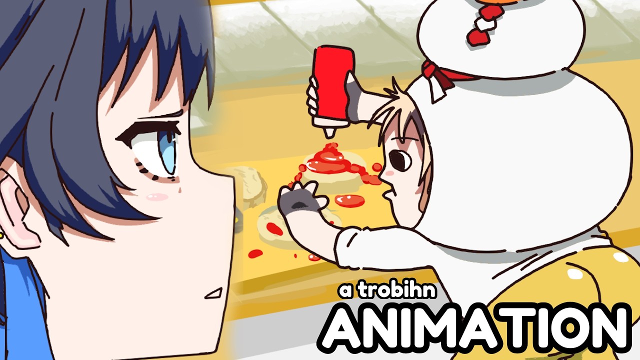 Kronii and Gigi Make Burgers (Hololive Animation)
