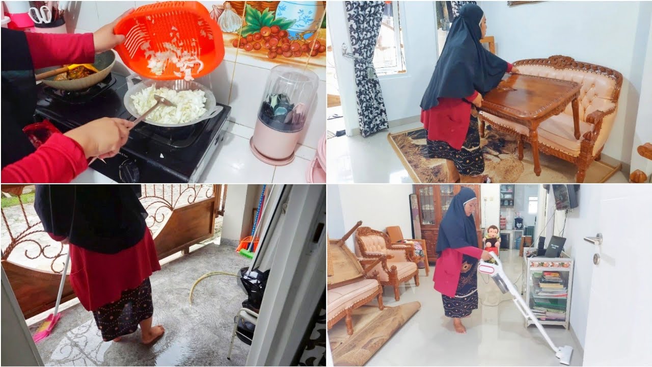 KESIBUKAN DIPAGI HARI INI. MASAK SARAPAN.  BERES BERES RUMAH.
