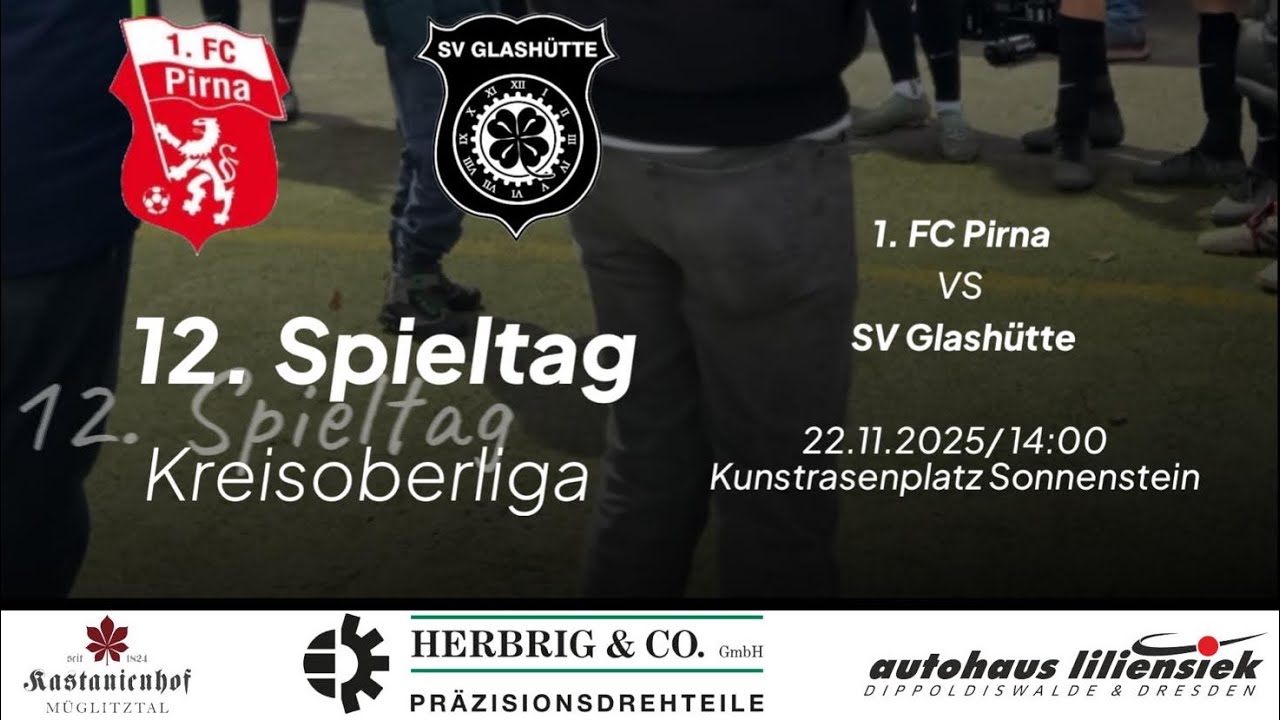 SV Glash&uuml;tte beim 1.FC Pirna ⚽️ Kreisoberliga 12. Spieltag @kvfsoe 🔥