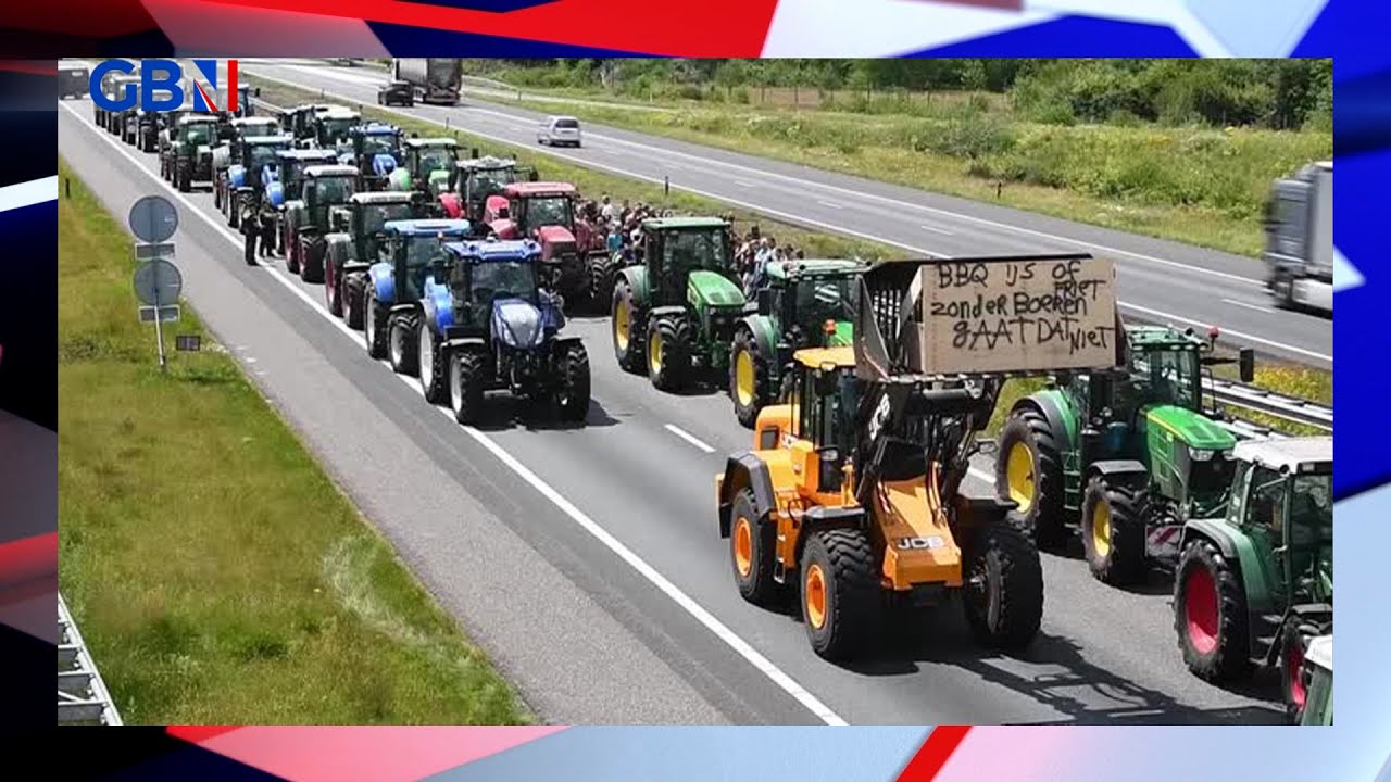 &lsquo;It&rsquo;s a global issue that&rsquo;s going to hit Europe.&rsquo; | Dutch farmers protest country's net zero policy