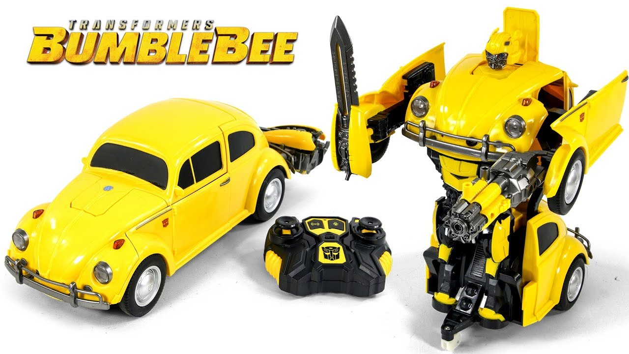 Transformers Movie 2018 Bumblebee Remote Control Bumblebee Vehicle  Robot Toy