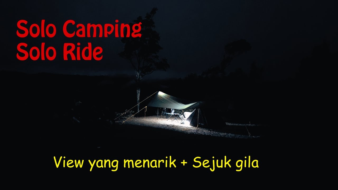 SOLO CAMPING DI BUKIT AHNING | ASMR CAMPING | SEJUK | TENANG