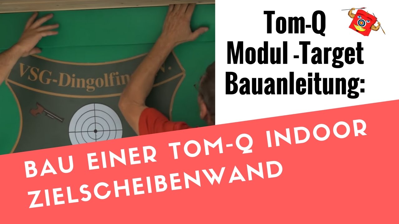 Bau einer optimalen Indoor Bogensport Zielscheibenwand System Bauanleitung Video