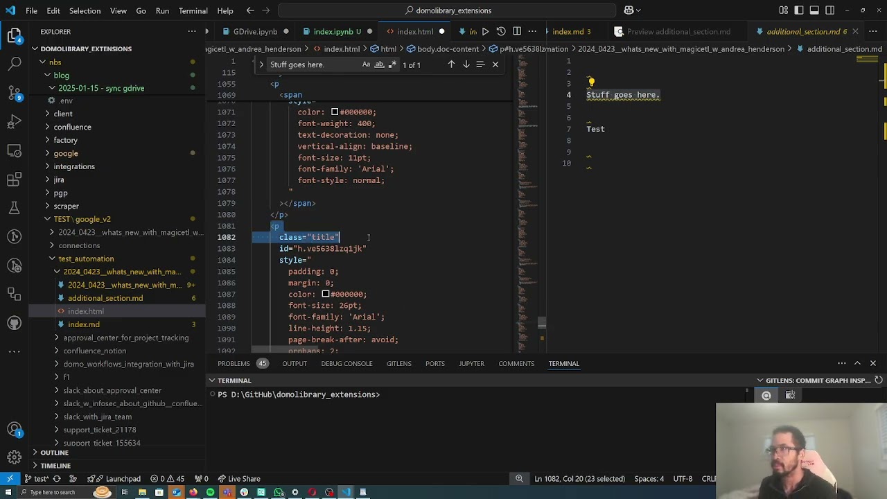 Sync Google Drive and Google Docs to your computer and split tabs into Markdown Files