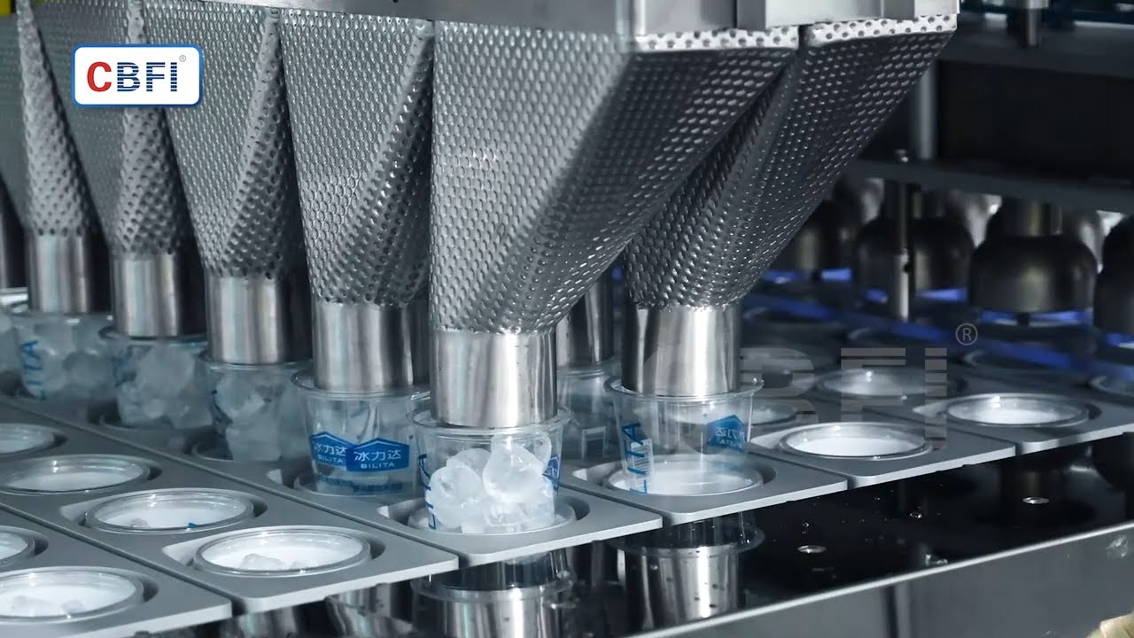 CBFI Automatic Cup Ice Factory Project 400 tons Ice Production Per Day