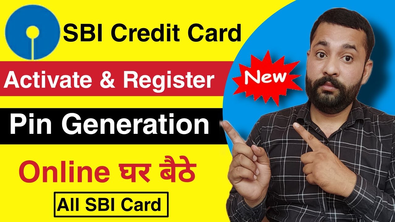 how to activate and generate SBI credit card pin | SBI credit card ka online pin Kaise banaen