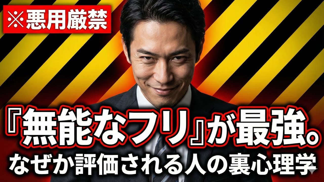 仕事ができないのに、なぜか出世する人の正体【グロい心理学】