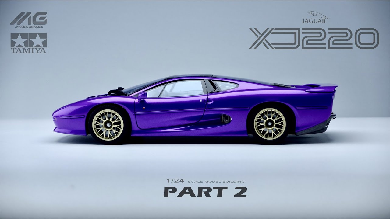 #02 Jaguar XJ220 | Tamiya | 1/24 | Scale Model Building | ASMR | Part 2