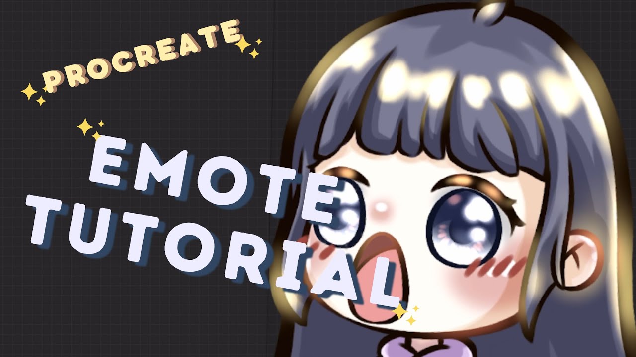how i draw twitch emotes on procreate 🎨 [pog edition]