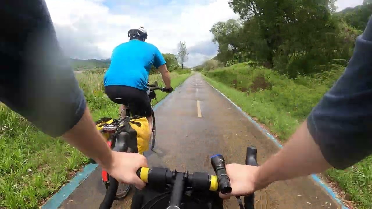 Korea bike touring with friends timelapse Day 2 (Ganggyeong to Sejong)