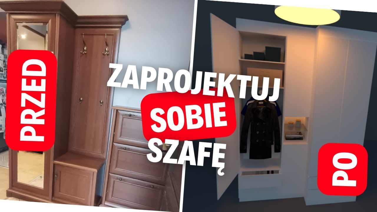 Jak zaprojektować szafę? - PRZED i PO - wymagania, proces projektowania, wizualizacja