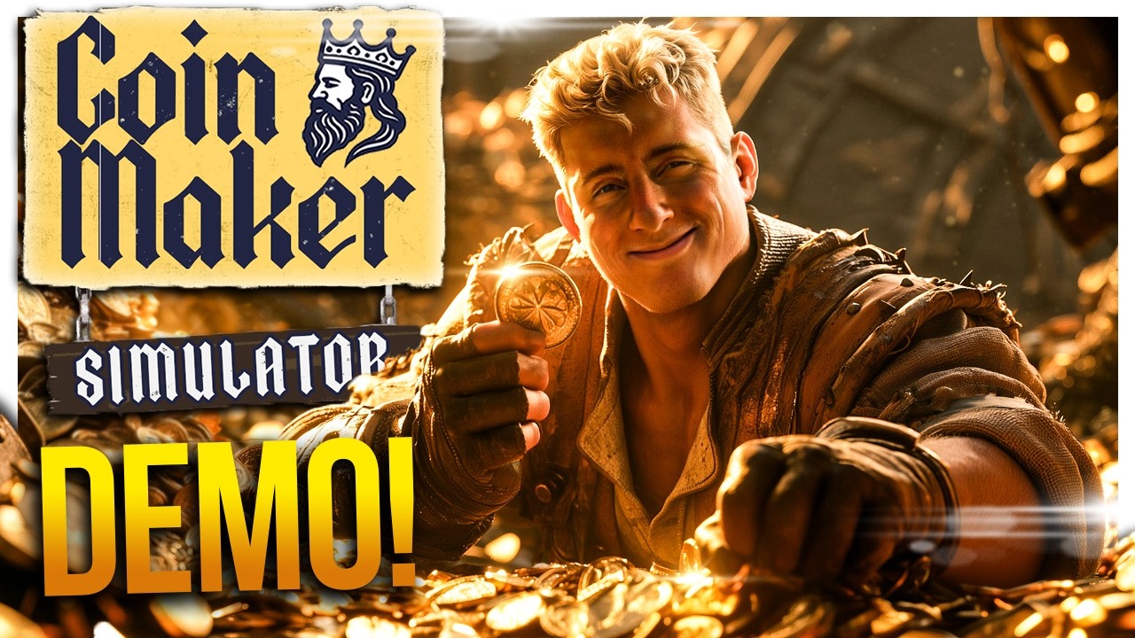 Чеканка ЗОЛОТЫХ монет для КОРОЛЯ против моей воли | Coin Maker Simulator ДЕМО