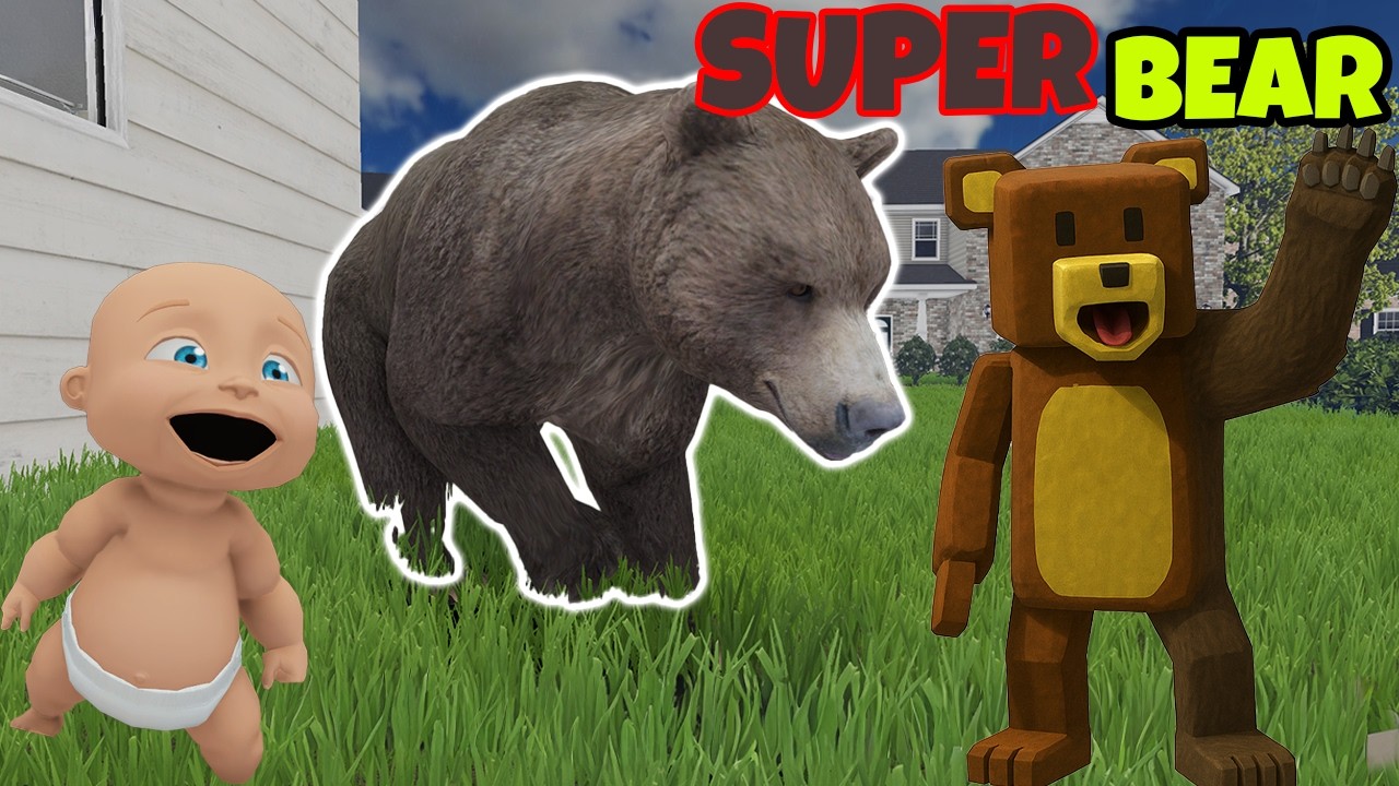 Bebek Gaffur ''SUPER BEAR ADVENTURE'' Oynuyor | Who's Your Daddy