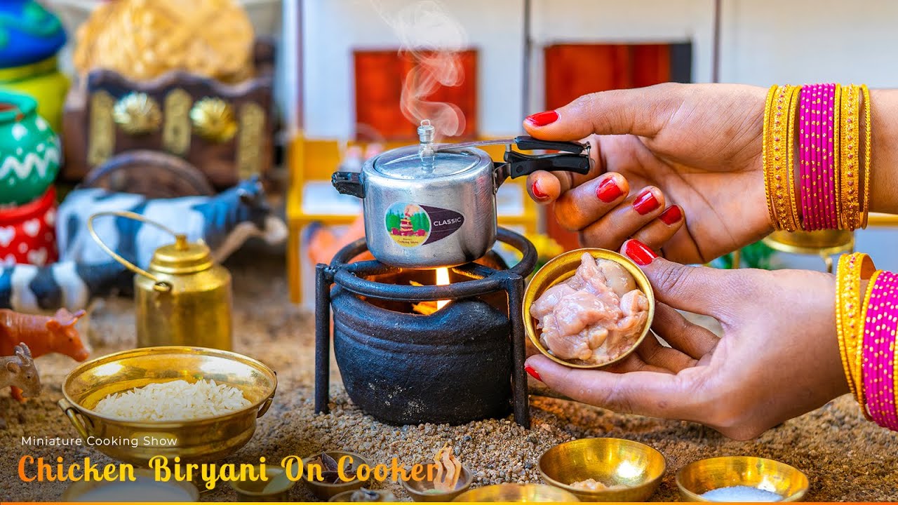 Miniature Chicken Biryani On Pressure Cooker | E#168 | Miniature Biryani  | Miniature Cooking