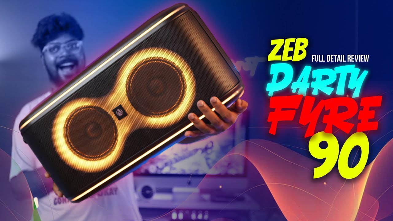 Zebronics Zeb Party Fyre 90 🔥 | Full Review & Sound Test | Budget Party Speaker Under ₹5,500!