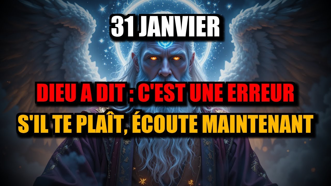 Élu Ce 31 Janvier est la tentative finale de Dieu, ne Le forcez pas à intervenir